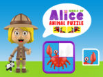 Alice Dünyası Hayvanlar Bulmacası
